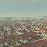Η Άνω πόλη, η πόλη και το λιμάνι (από καρτ ποστάλ εποχής)