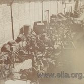 Ελληνικά στρατεύματα στις αποθήκες του λιμανιού(;), Βαλκανικοί Πόλεμοι (1912-1913).