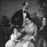 Ο Λυκειάρχης Χρήστος Ευαγγελίδης και η οικογένειά του (ελαιογραφία)