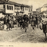 Το παζάρι στις αρχές του 20ου αιώνα, καρτ-ποστάλ