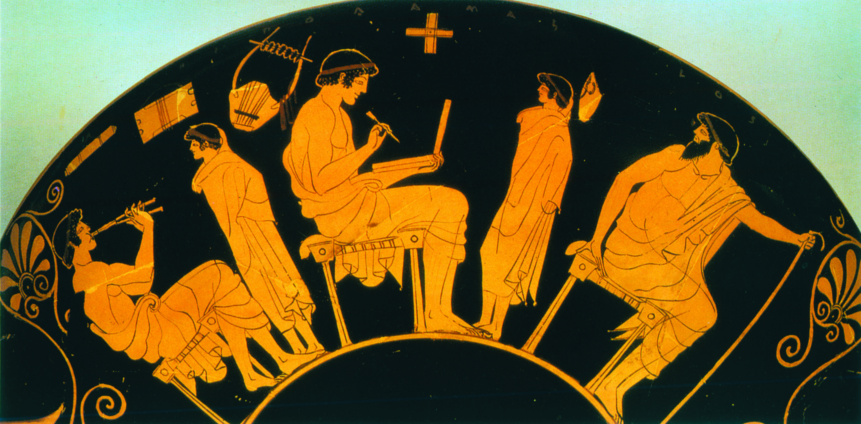 Музыка древнего рима. Дурис (вазописец). Аэды это в древней Греции. Symbolon палочки в древней Греции. Kylix Греция.